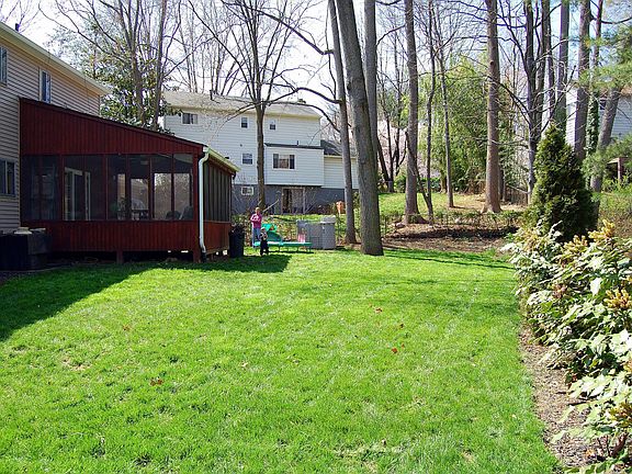 Back lawn (and porch)