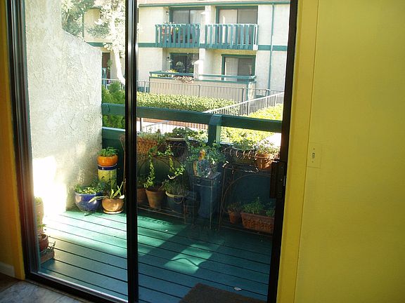 One of two cozy balconies.