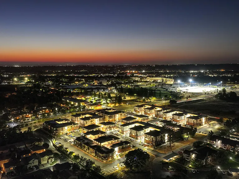 Sierra Gateway Apartments at Night