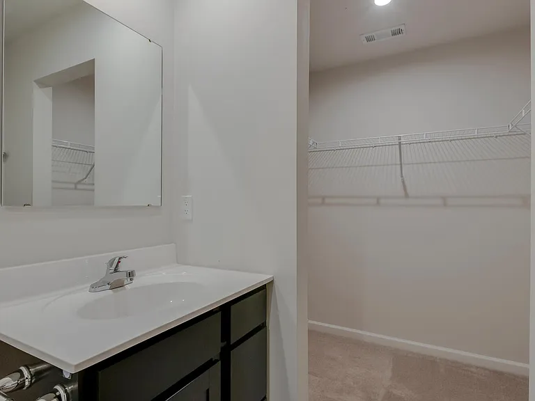 Master closet attached to master bathroom
