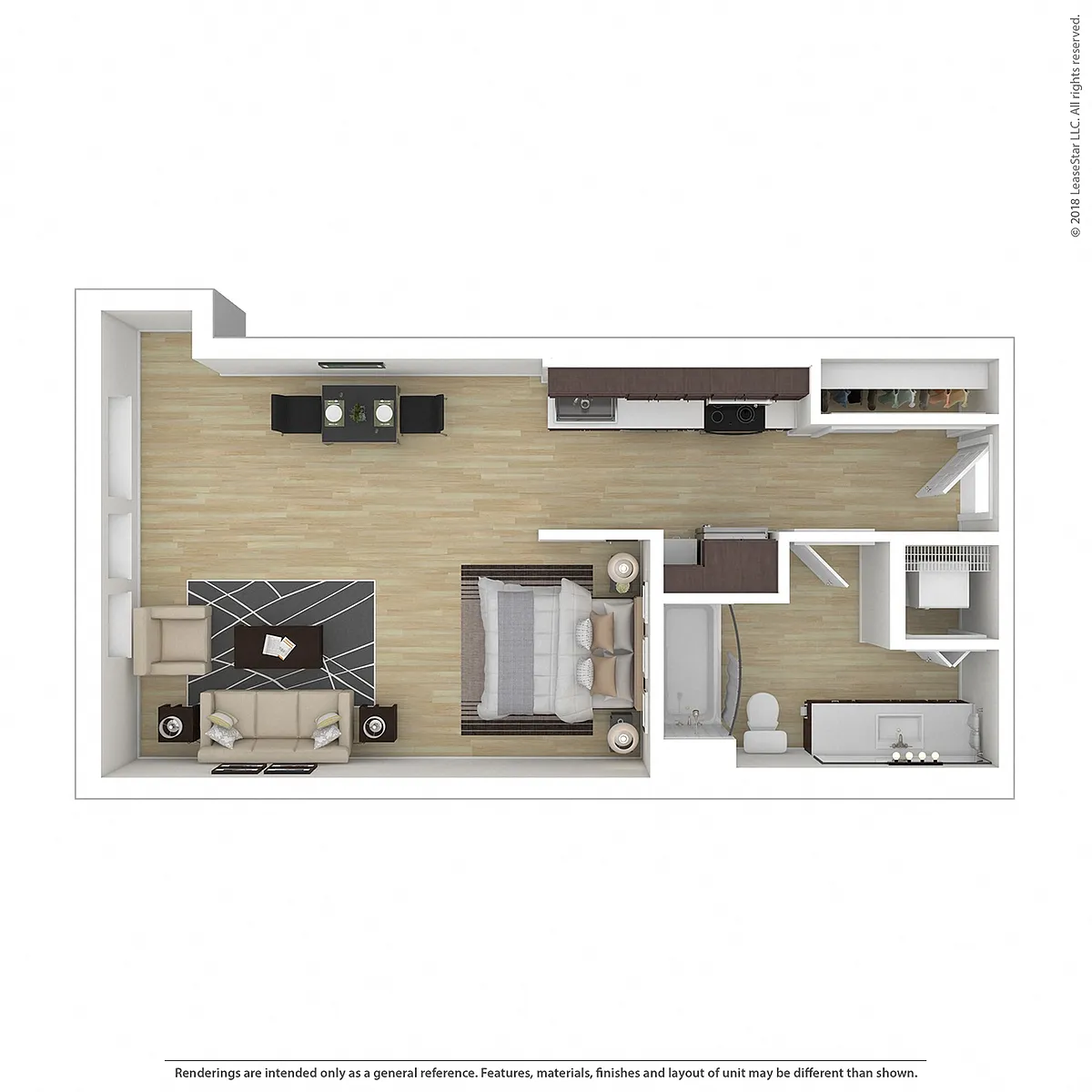 Floor plan Studio E
