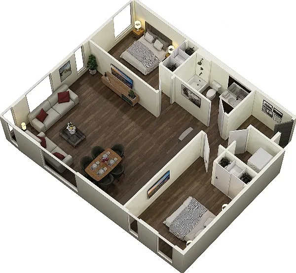 2-Bed A 2-Bed A