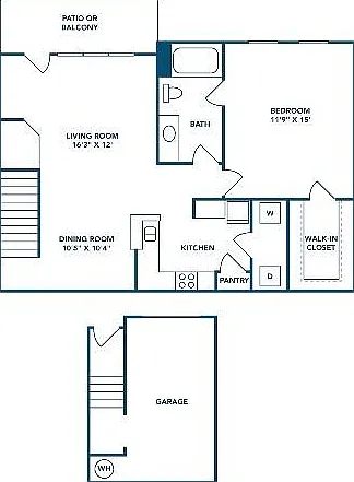 1 Bedroom | 1 Bath | 903 SF | Attached Garage 1 Bedroom | 1 Bath | 903 SF | Attached Garage