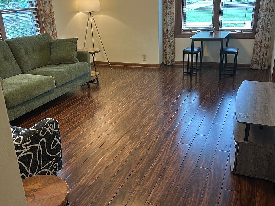 This is the shared dining/living room area in the house. (There is a Roku TV not pictured)