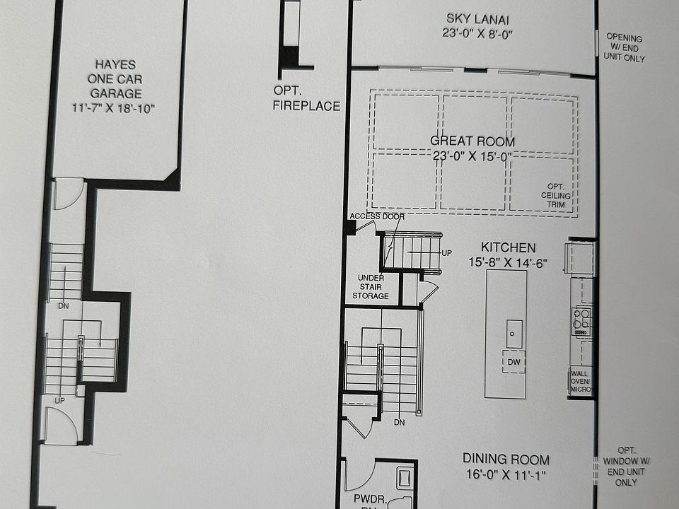 Entry and main level floor plan