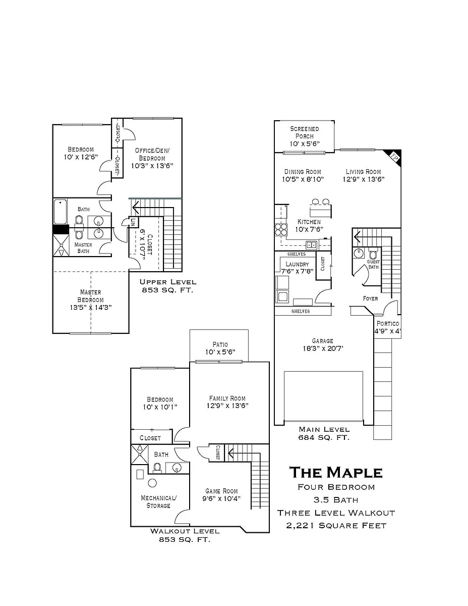 Floor plan Maple - E
