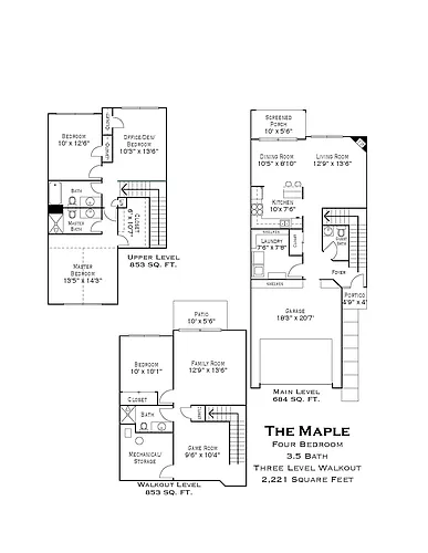 Floor plan Maple - E
