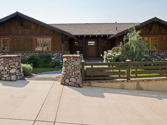 Front of Greene and Greene Style Home