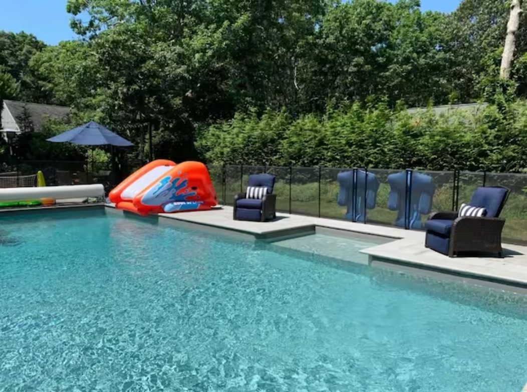  Heated pool; Fenced-in