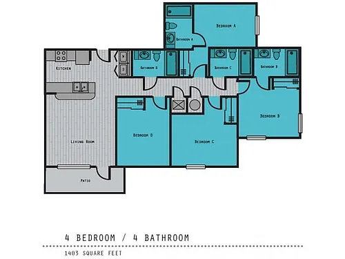 Floor plan 4x4D