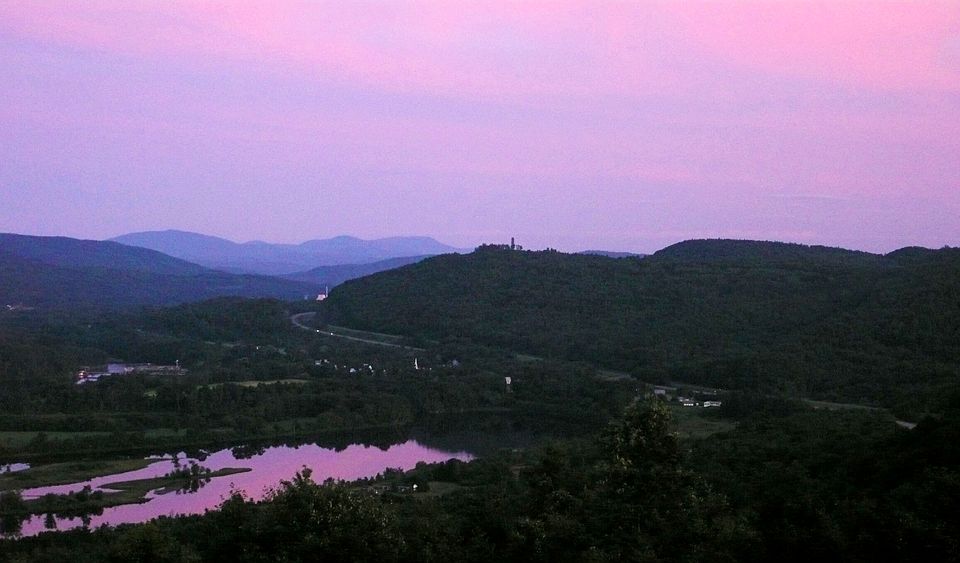 evening view from trailer