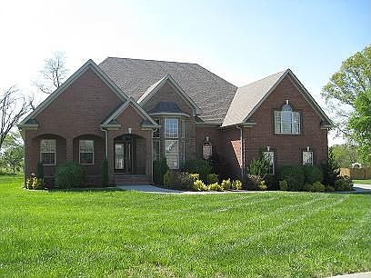 Home sits on a 1/2 acre lot.