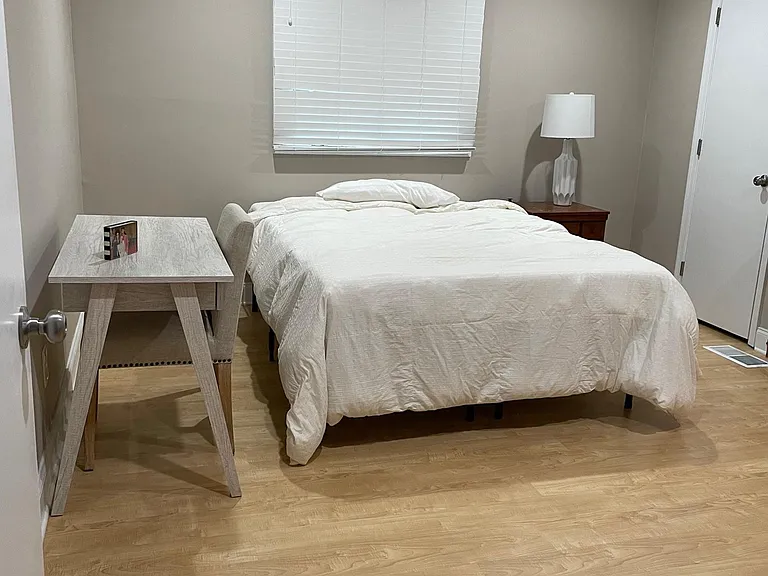 Upstairs bedroom facing lake