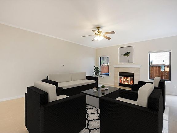 Virtually Staged Living Room.