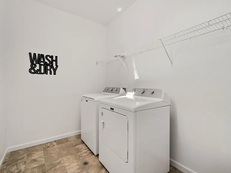 Washer & Dryer in Laundry Room Upstairs