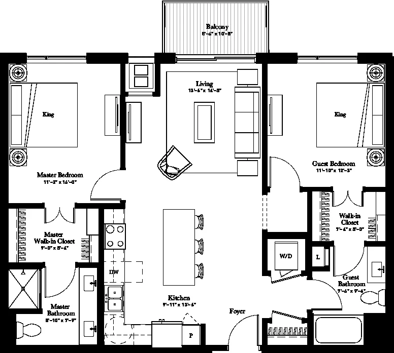 Floor plan Dayflower (B4)