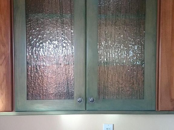 Decorative cabinetry in the kitchen provides that extra special touch.