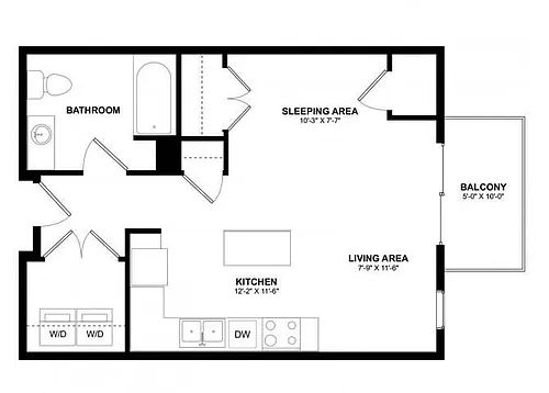 Floor plan Studio A and B