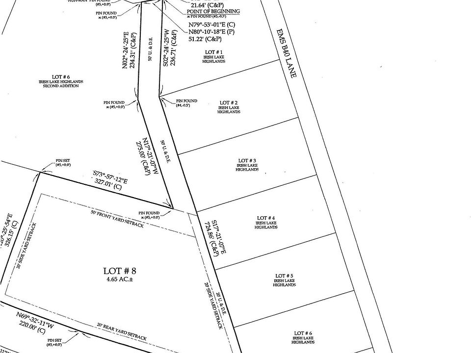 LOT Eight Irish Lake Highlands 3, Leesburg, IN 46538 MLS 202246320