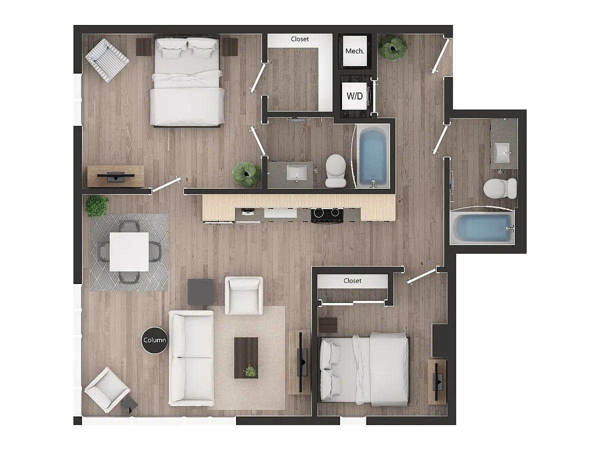 Floor plan 2BD2f
