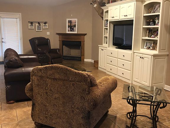 Living room with built-ins