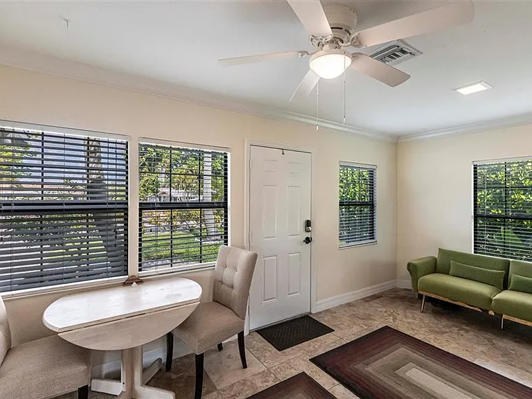dining and desk area