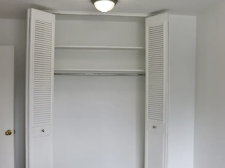 Upstairs east bedroom closet.