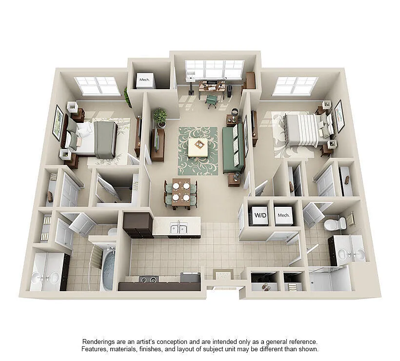 Floor plan Essence with Sunroom