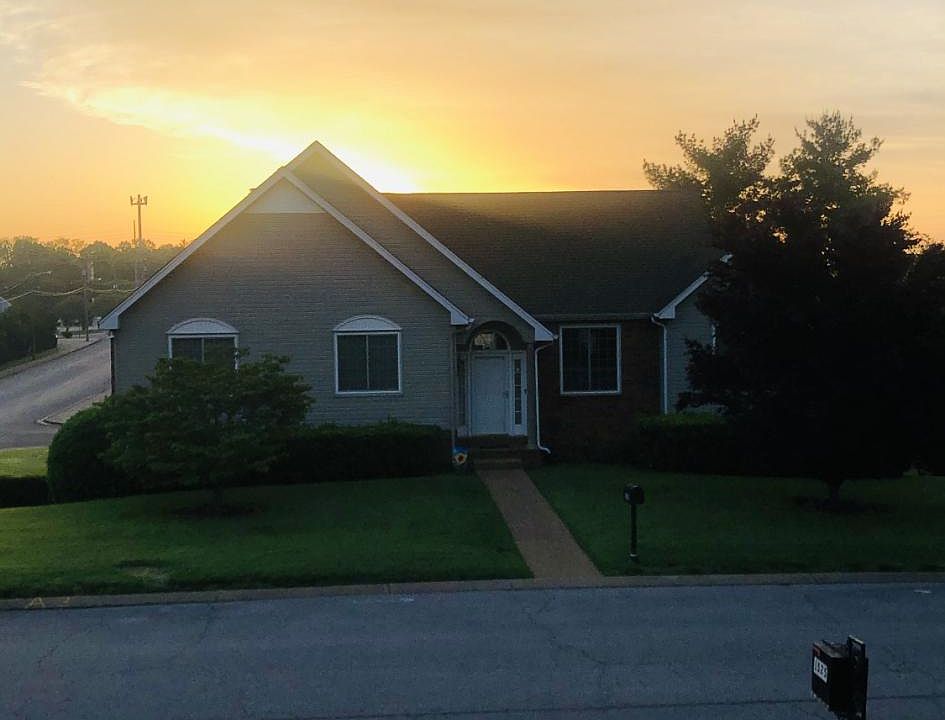 The front of the house.