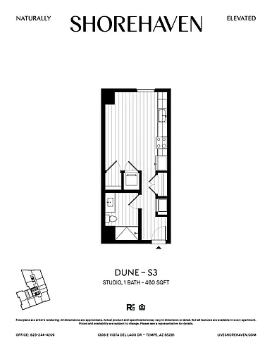 Floor plan Dune - S3