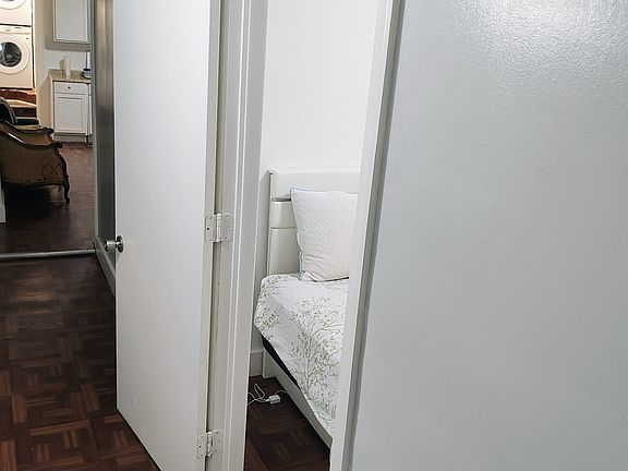 Entryway, on the right side has main bedroom