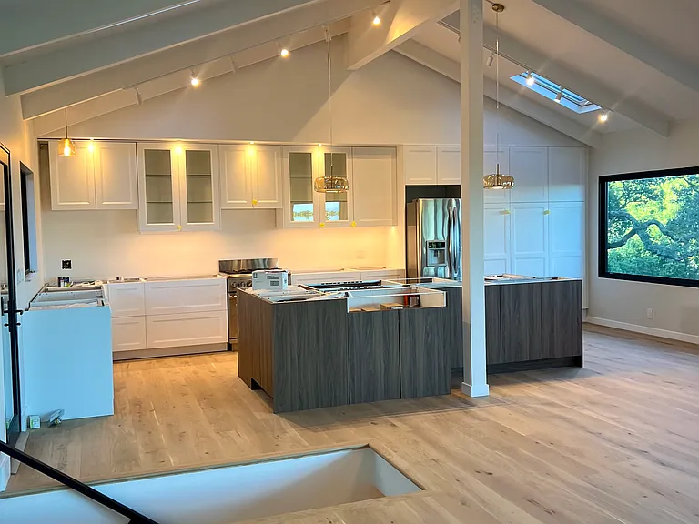 Kitchen side view (counters etc. coming next week)