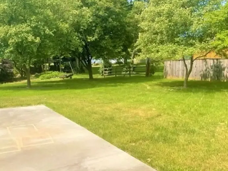 Backyard and porch
