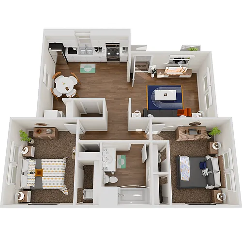 Floor plan Julep Flats-B1