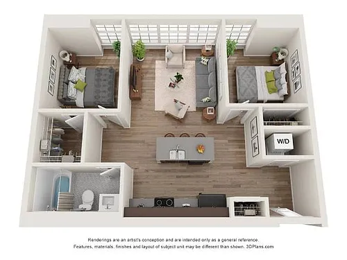 Floor plan Birchwood (2x1)
