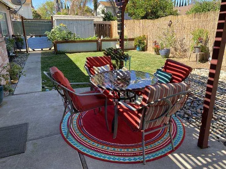 Backyard patio