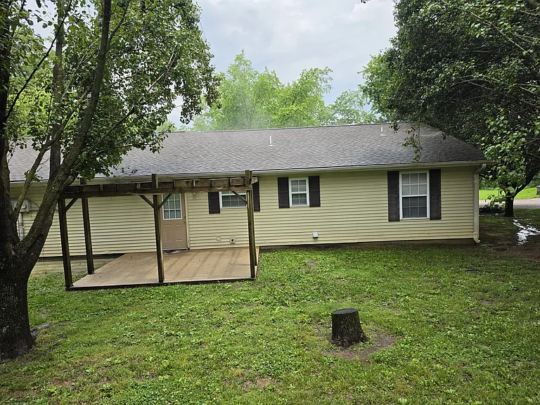 Rear patio