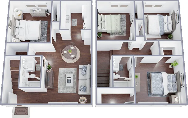Plan D Floorplan Diagram