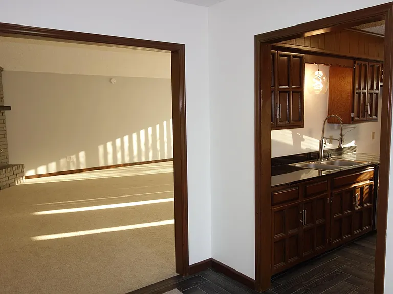 other side of the front entry. Living room on left and Kitchen on right.