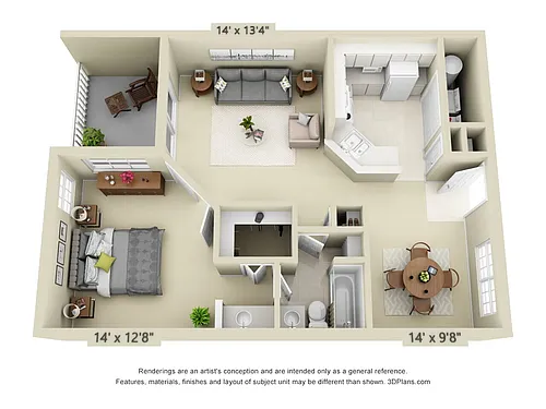 Floor plan 1a Luxe