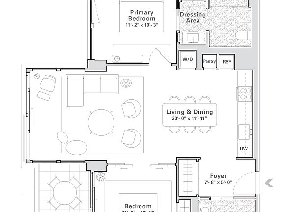 2nd image of 547 W 47th St Room 909