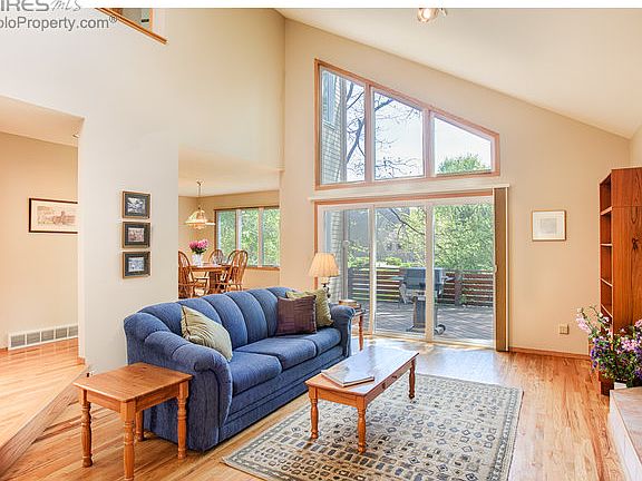 Living room overlooks deck