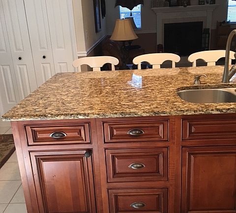 Huge island w/granite