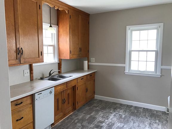 New paint and flooring in kitchen