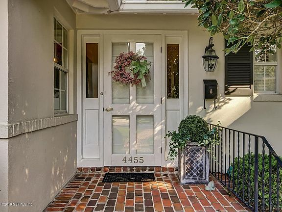 Welcome in! A double front door.