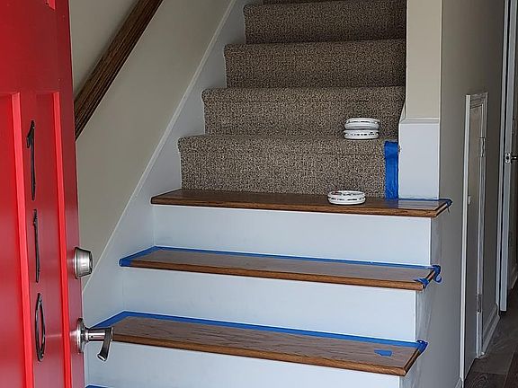 Stairs viewed from Entry door