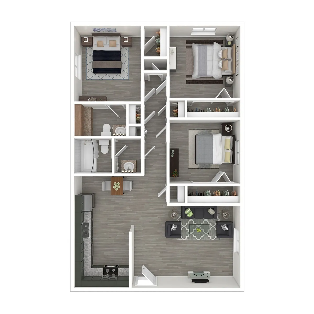 Floor plan Three Bedroom