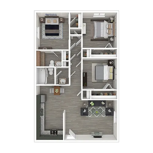 Floor plan Three Bedroom