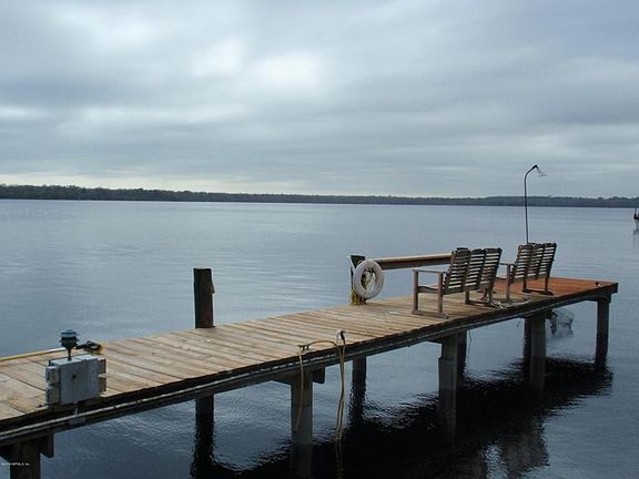 Enjoy the view front the dock