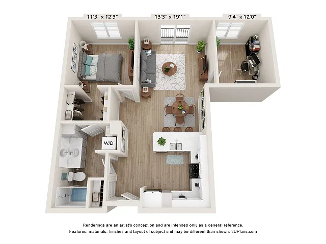 Floor plan Yancey + Den
